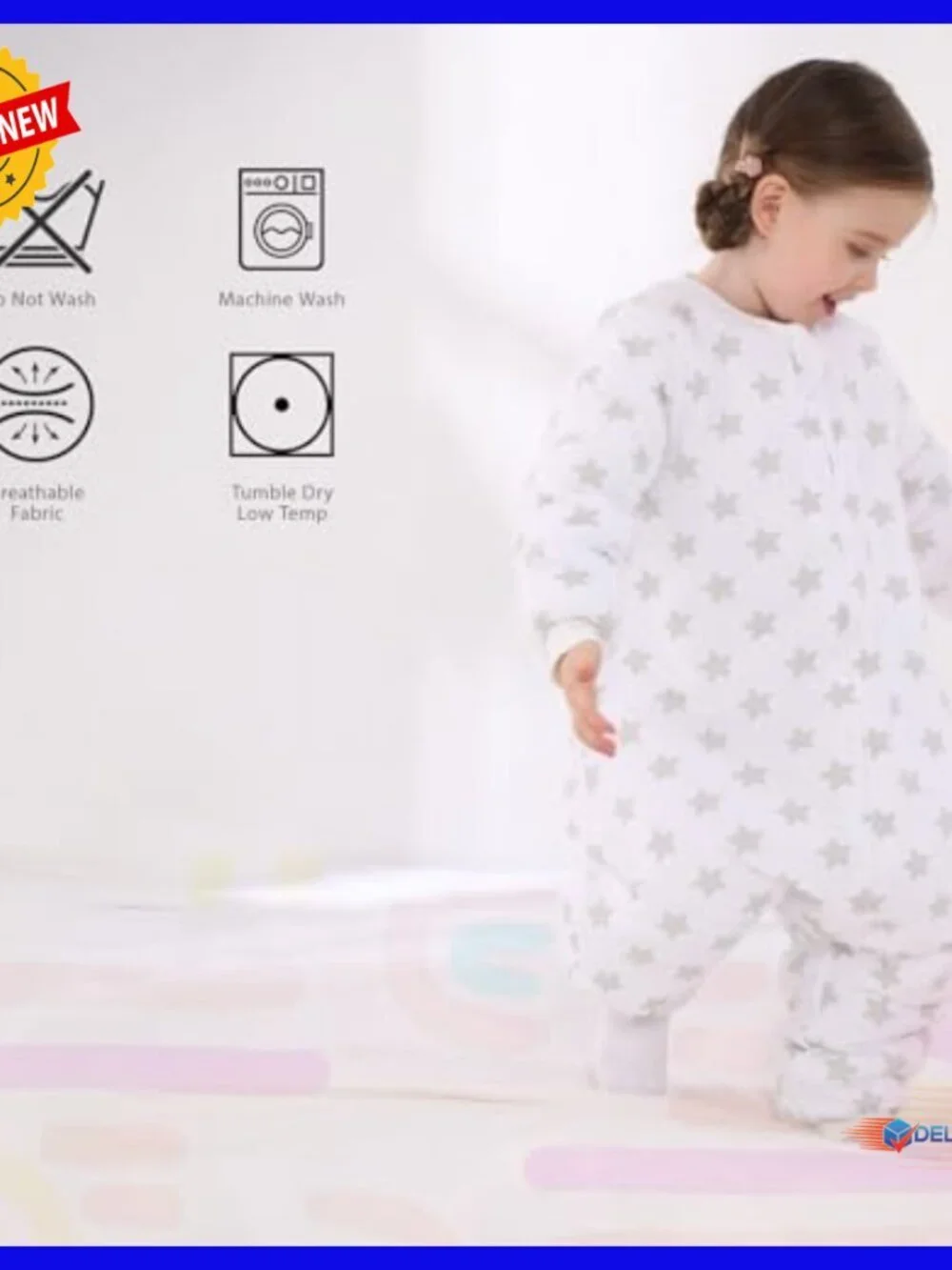 Toddler Sleep Sack with Legs, 2.5 TOG Winter Wearable Blanket, 3T-5T
